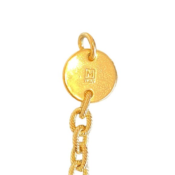 Chunky Gold Plated Chain Link Necklace, 1AR or Unoaerre (Italian Brand) - Picture 3 of 5